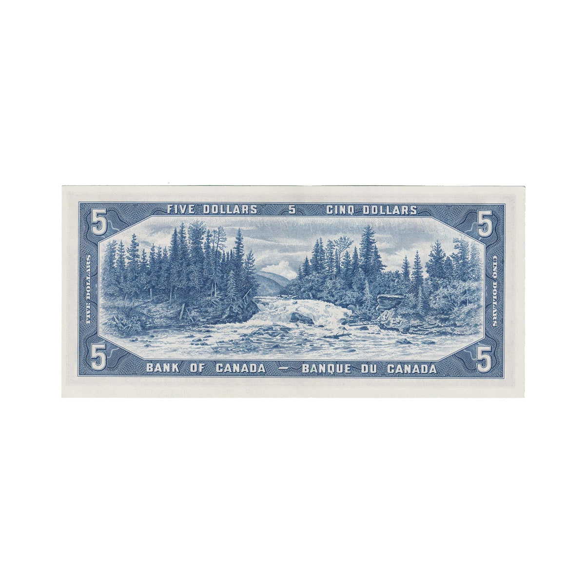 BC-39b 1954 Canada $5 Beattie-Rasminsky, C/S, AU-UNC (AU55)