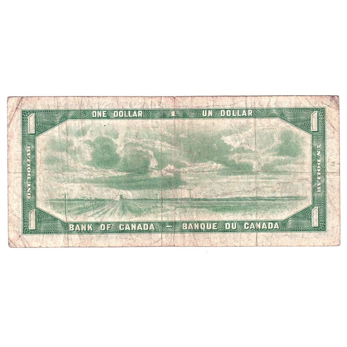 BC-29b 1954 Canada $1 Beattie-Coyne, Devil's Face, L/A, Circ