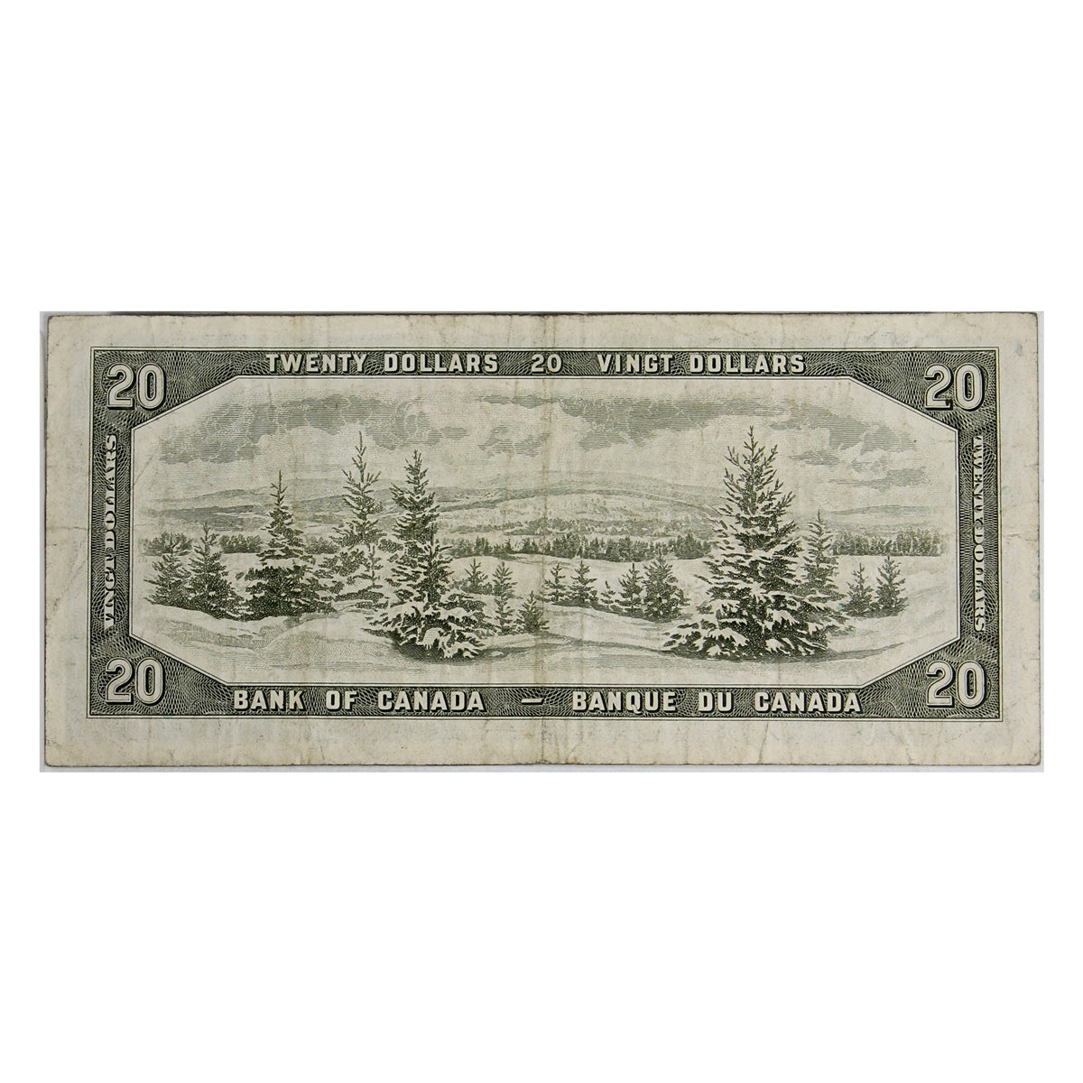 BC-41b 1954 Canada $20 Beattie-Rasminsky, U/E, F-VF