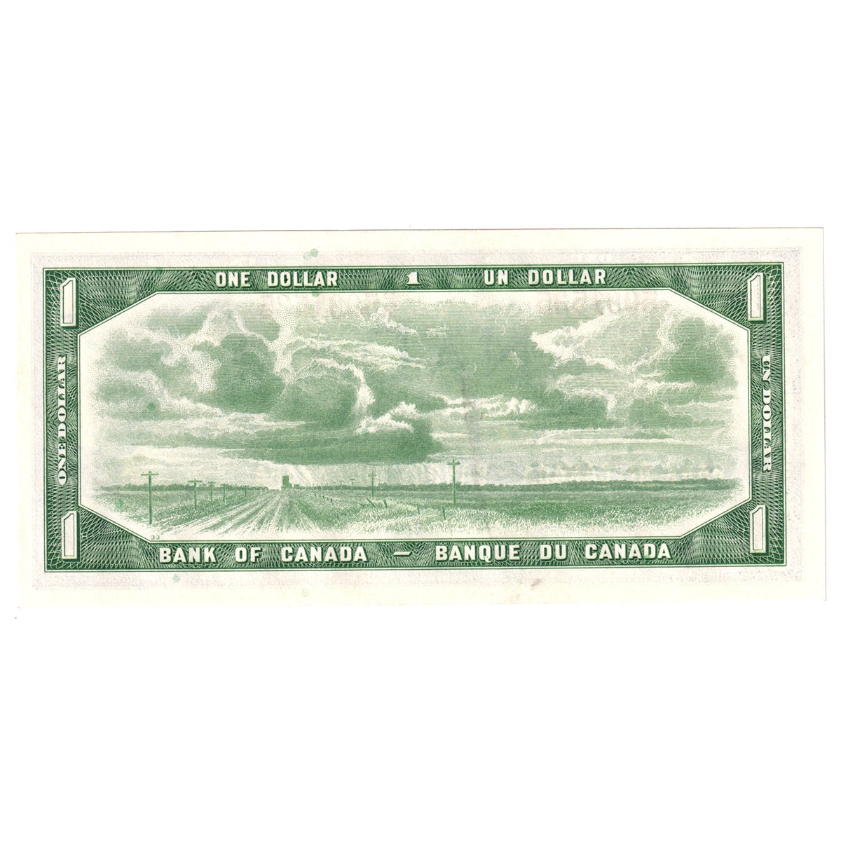 BC-37b-i 1954 Canada $1 Beattie-Rasminsky, P/M, Choice Uncirculated (CUNC63)