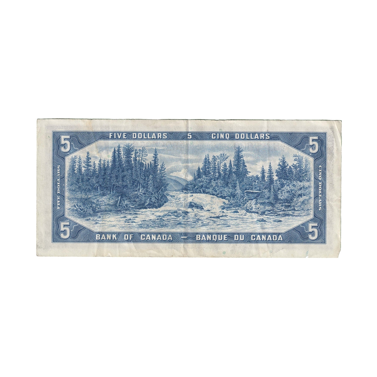 BC-39b 1954 Canada $5 Beattie-Rasminsky, K/S, VF-EF