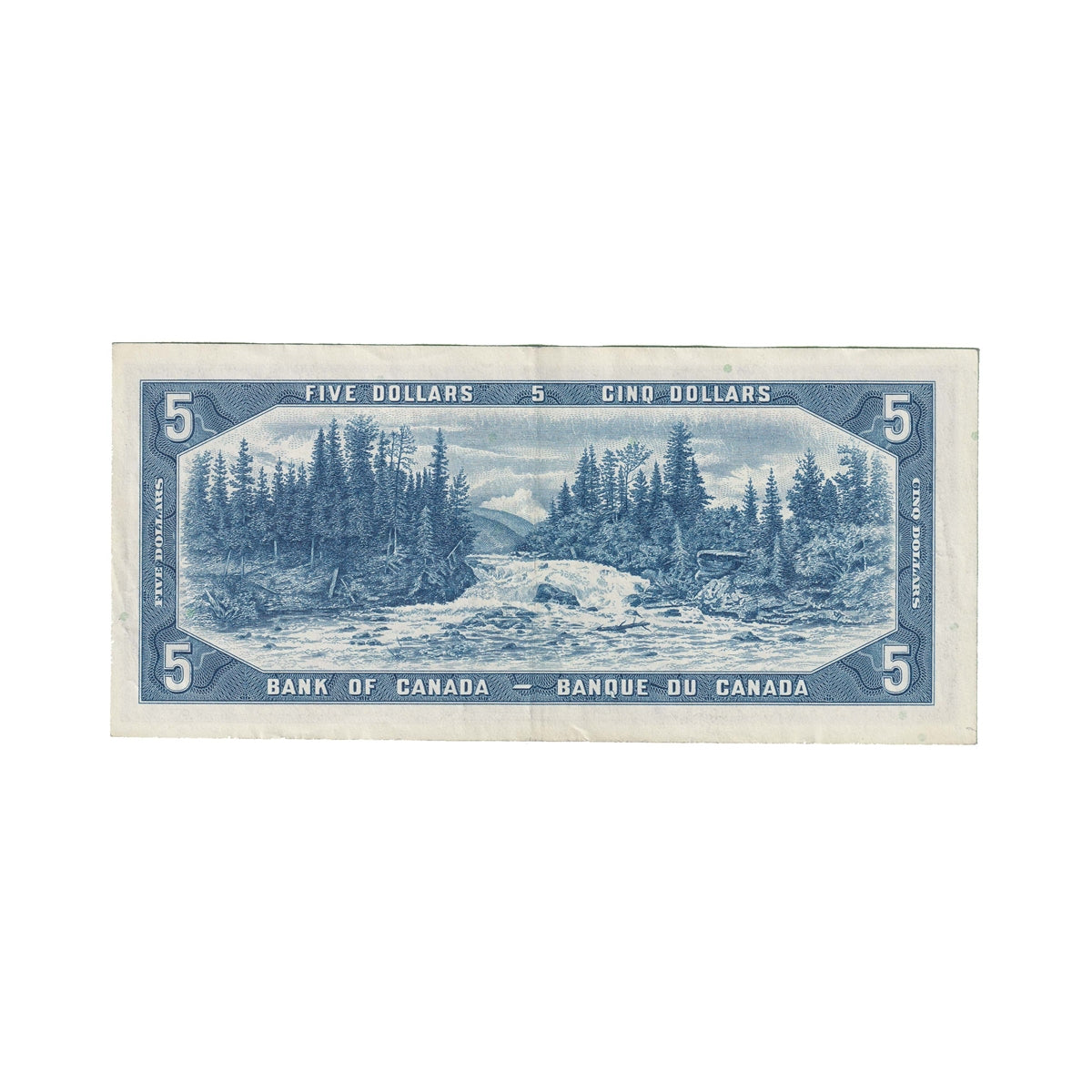 BC-39b 1954 Canada $5 Beattie-Rasminsky, K/X, EF-AU (EF45)