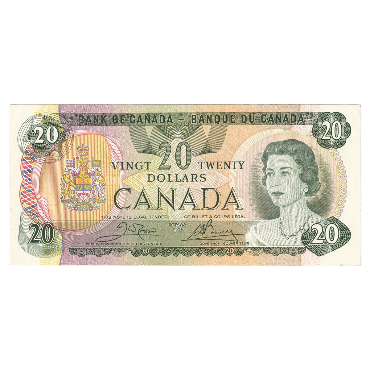 BC-54b 1979 Canada $20 Crow-Bouey, Steel Engraved, CIRC