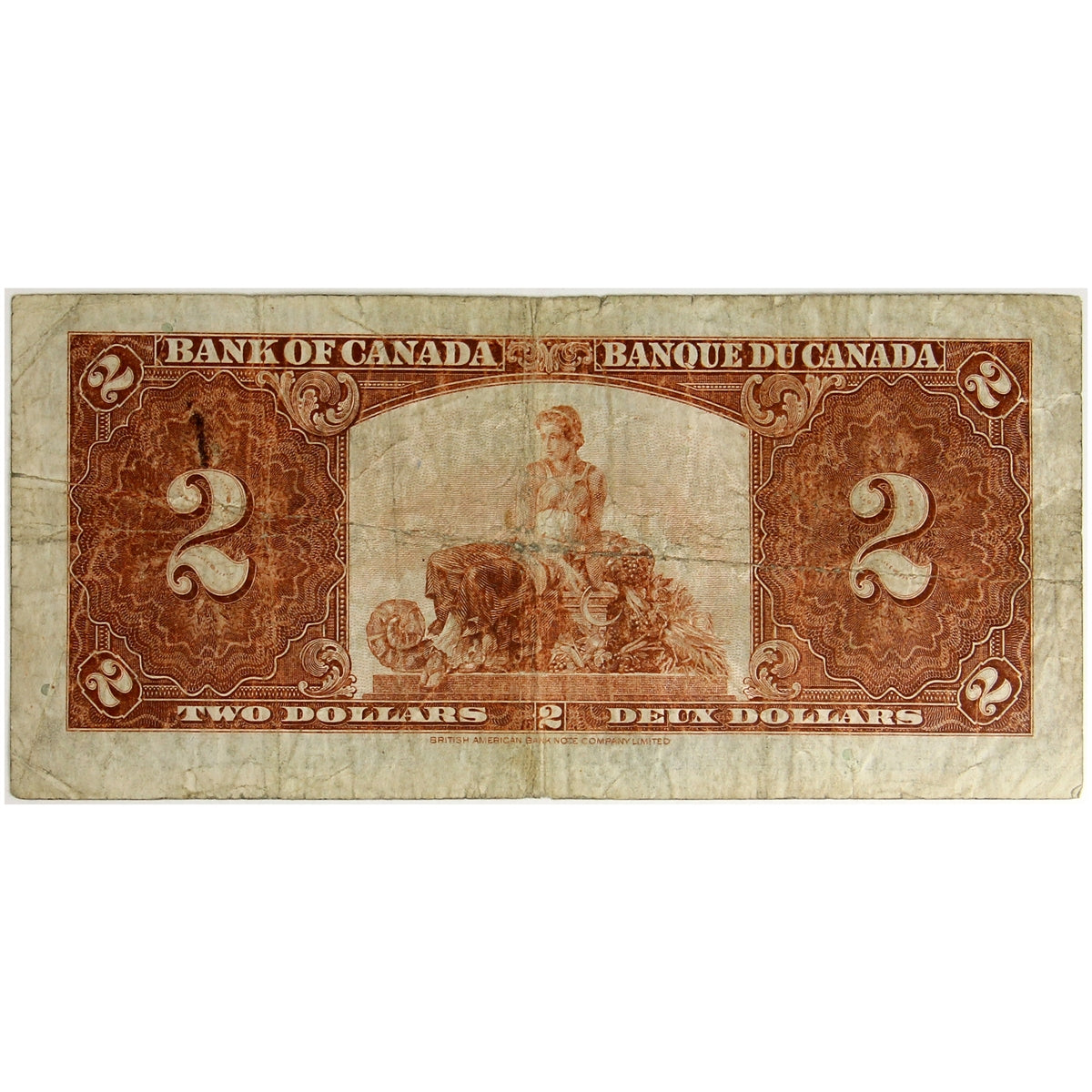 BC-22b 1937 Canada $2 Gordon-Towers, S/B, Circ
