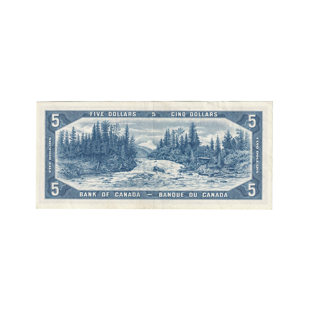 BC-39bA 1954 Canada $5 Beattie-Rasminsky, *W/S, EF-AU (EF45)