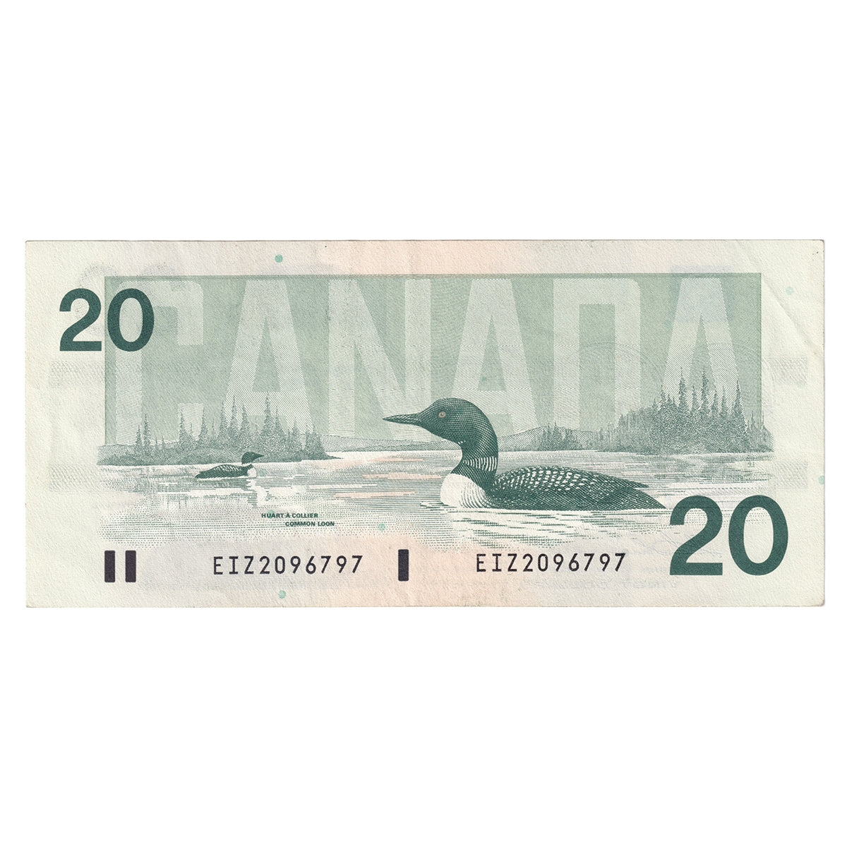 BC-58a-i 1991 Canada $20 Thiessen-Crow, EIZ, CIRC