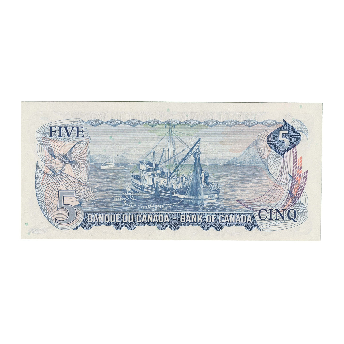 BC-48a 1972 Canada $5 Bouey-Rasminsky, CE, Uncirculated (MS60)