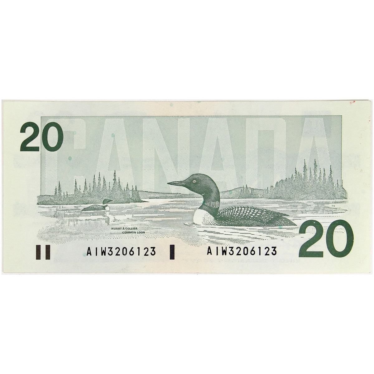 BC-58a-ii 1991 Canada $20 Thiessen-Crow, AIW w/o Serifs, EF-AU