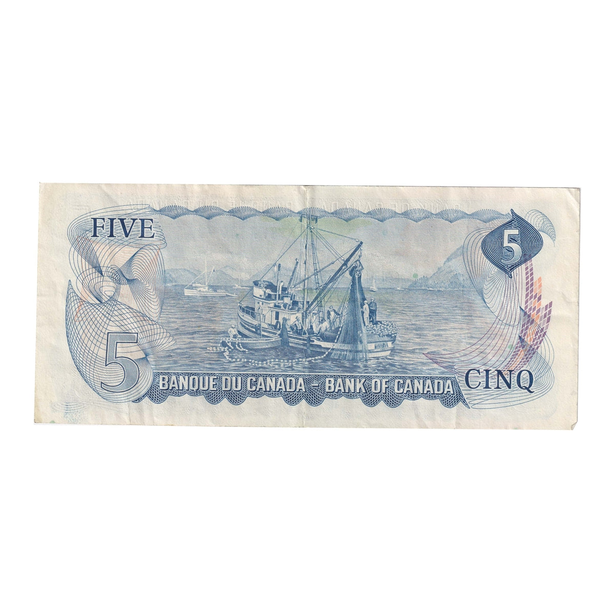 BC-48b 1972 Canada $5 Lawson-Bouey, SF, Very Fine (VF20)