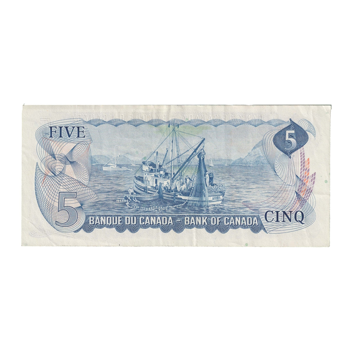 BC-48b 1972 Canada $5 Lawson-Bouey, SH, Very Fine (VF20)