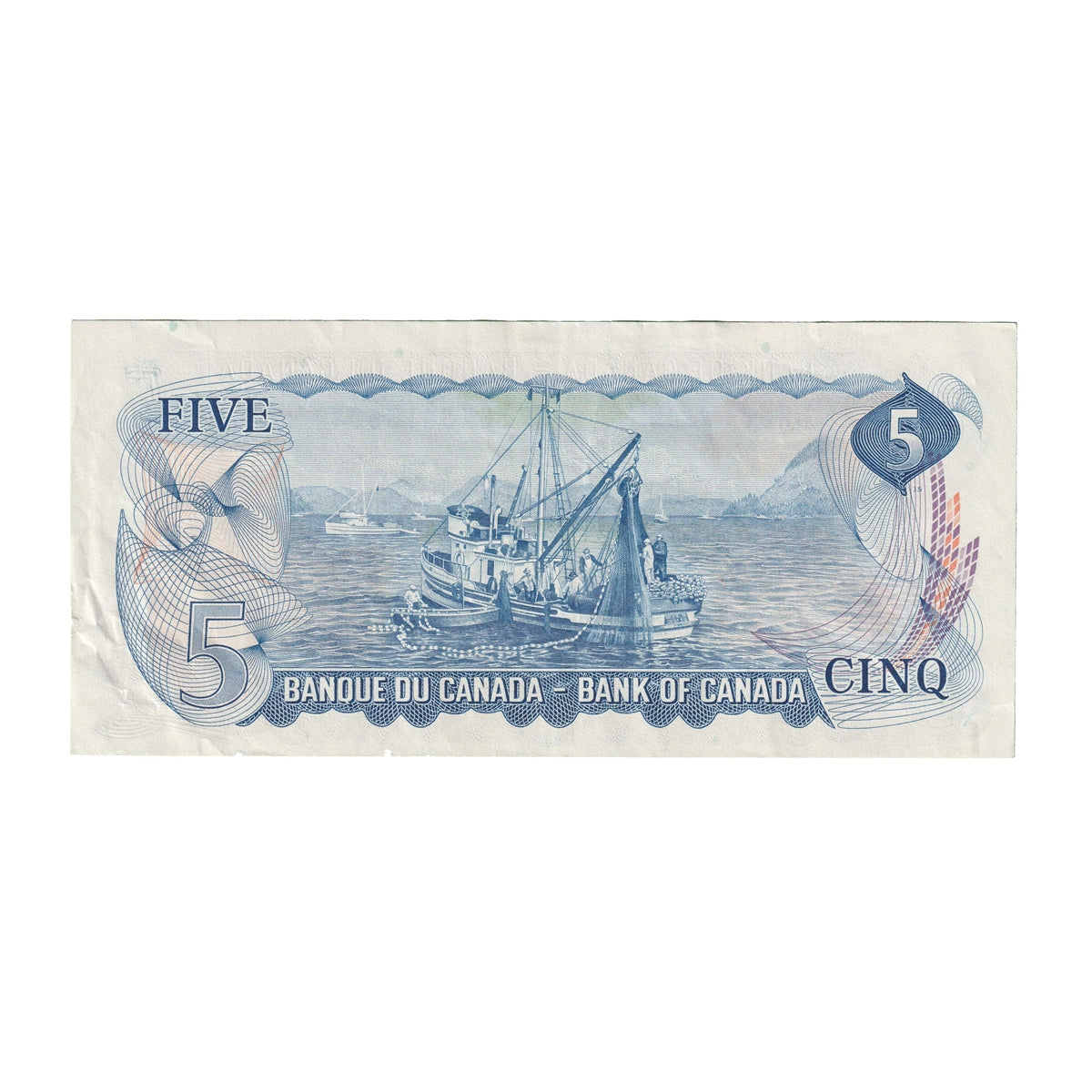 BC-48b 1972 Canada $5 Lawson-Bouey, SK, VF-EF (VF30)