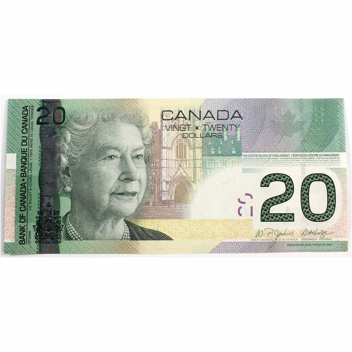 BC-64a-i 2004 Canada $20 Jenkins-Dodge, EYI, Uncirculated (MS60)