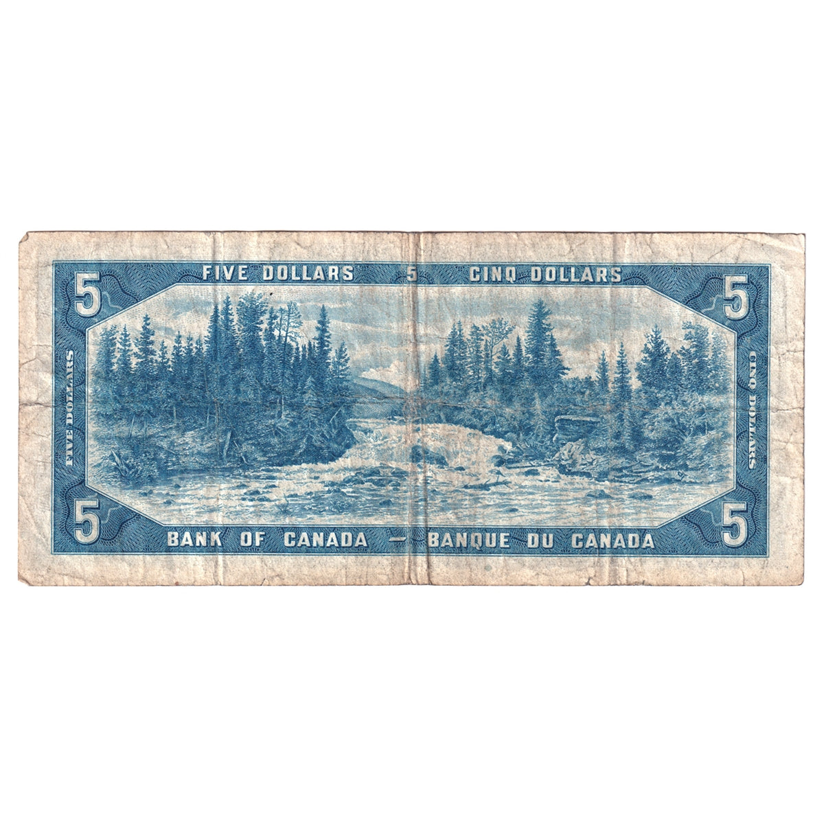 BC-31a 1954 Canada $5 Coyne-Towers, Devil's Face, B/C, CIRC