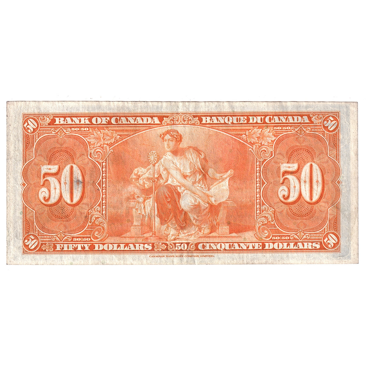 BC-26b 1937 Canada $50 Gordon-Towers, B/H, VF-EF (VF30)