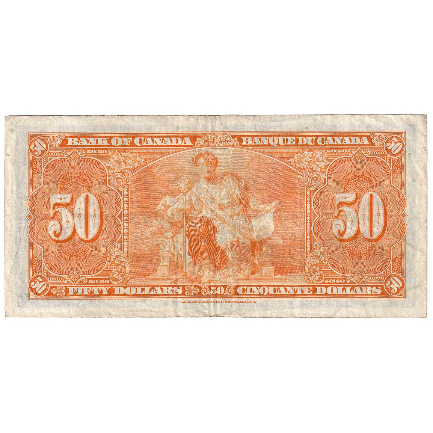 BC-26c 1937 Canada $50 Coyne-Towers, B/H, VF