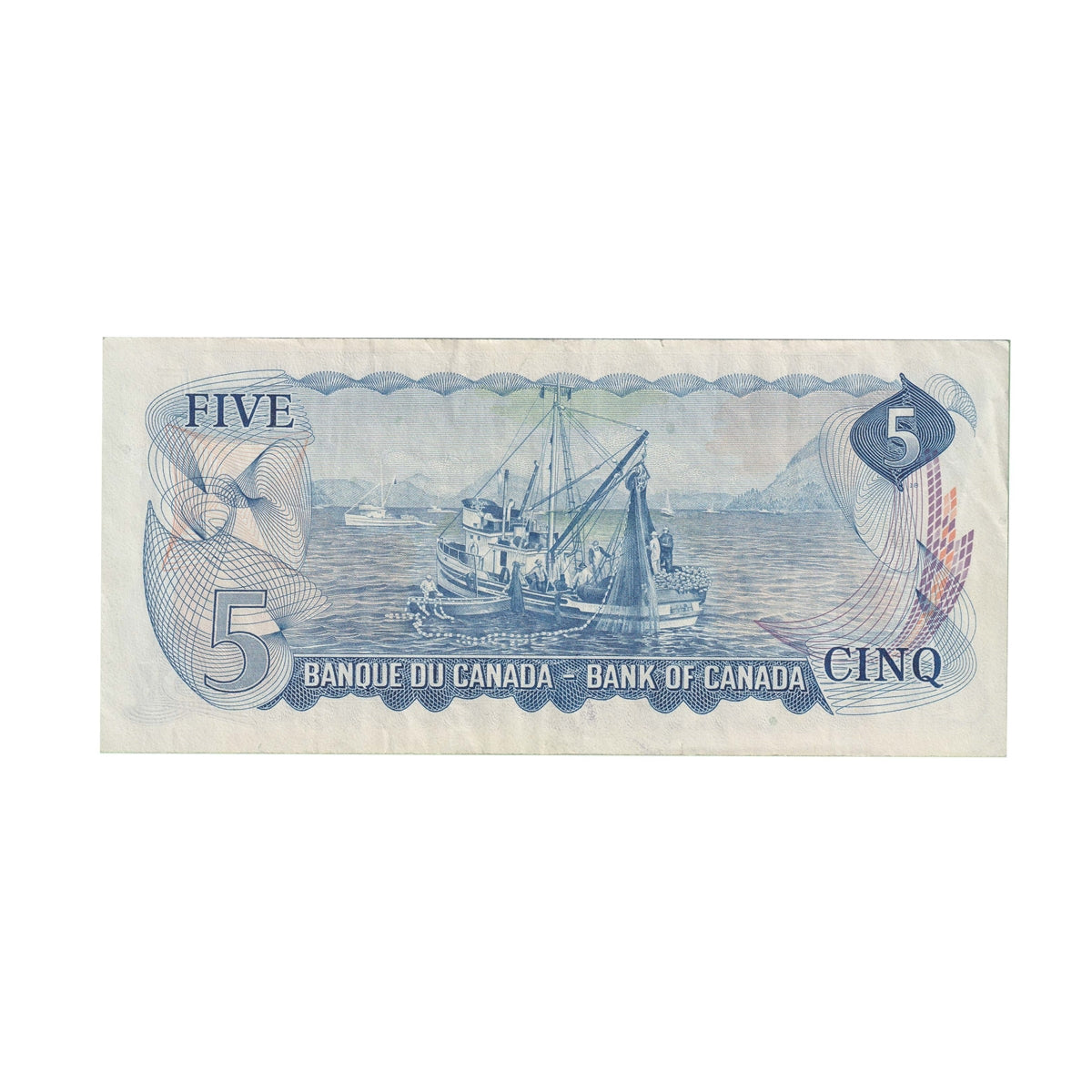 BC-48b 1972 Canada $5 Lawson-Bouey, SU, Very Fine (VF20)