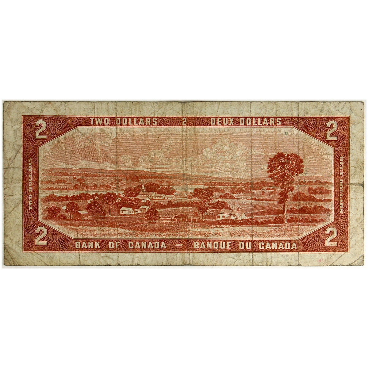 BC-30a 1954 Canada $2 Coyne-Towers, Devil's Face, B/B, Very Good (VG8)