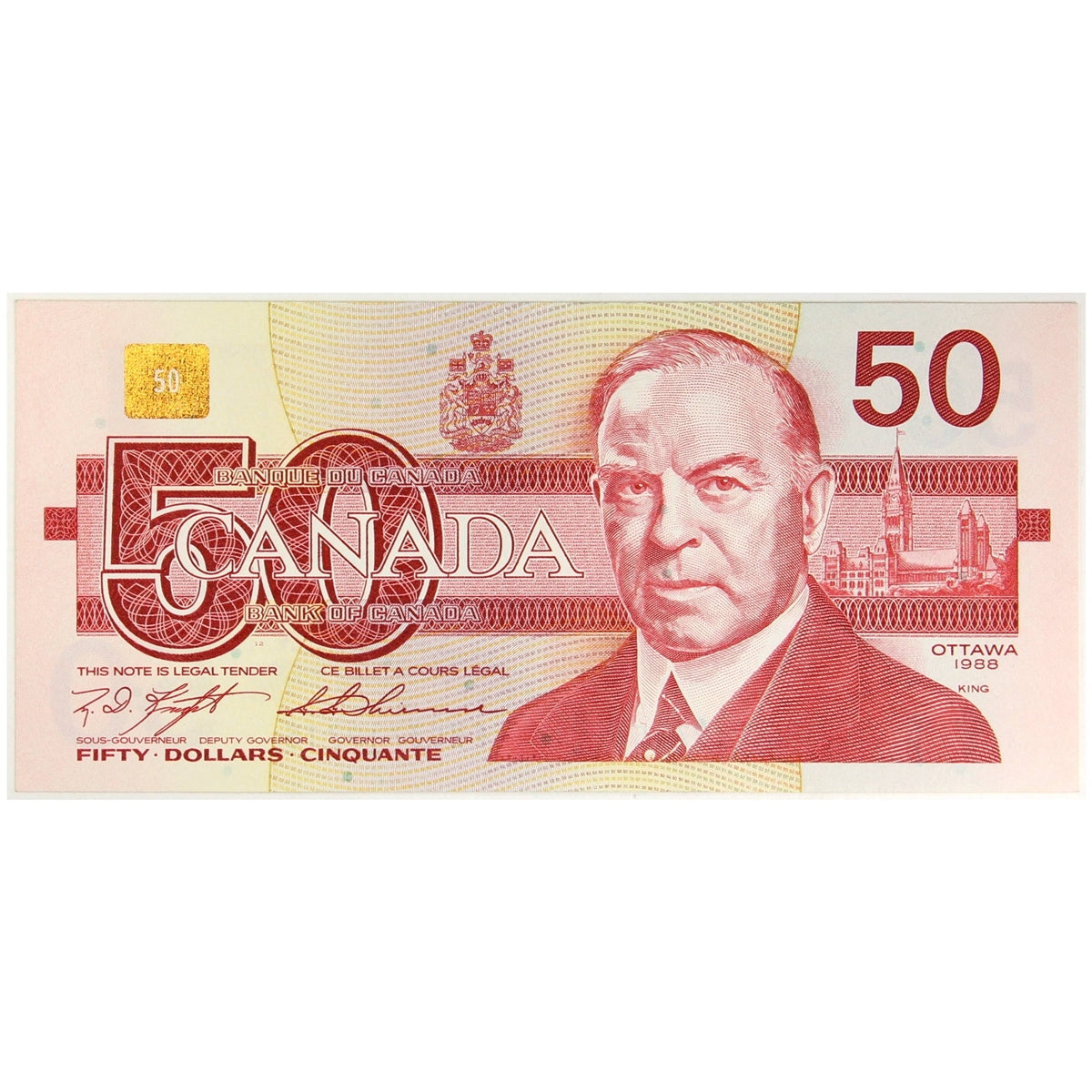 BC-59c 1988 Canada $50 Knight-Thiessen, FHU, Circ