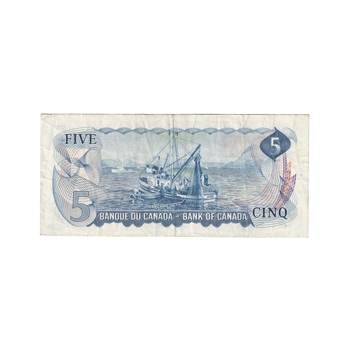 BC-48bA 1972 Canada $5 Lawson-Bouey, *SB Below 1.6M, Very Fine (VF20)