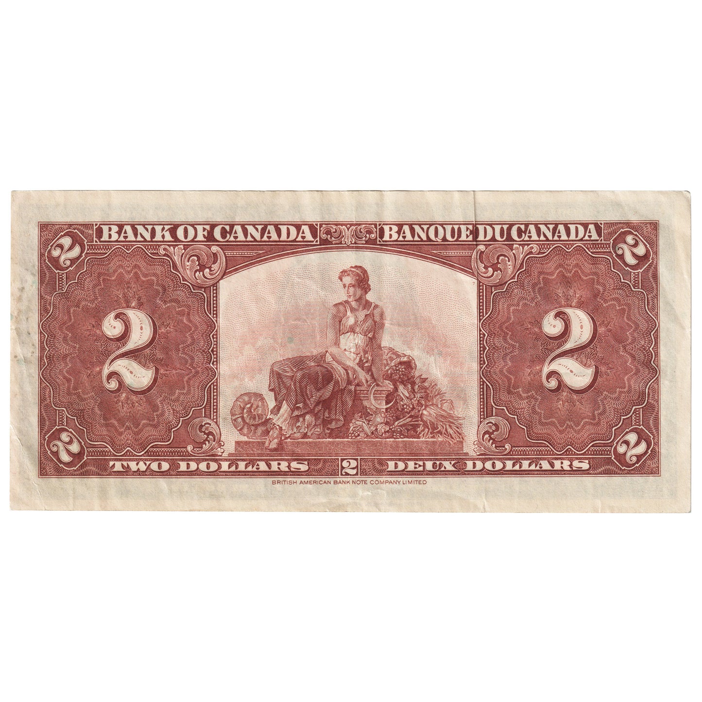 BC-22b 1937 Canada $2 Gordon-Towers, M/B, VF-EF (VF30)