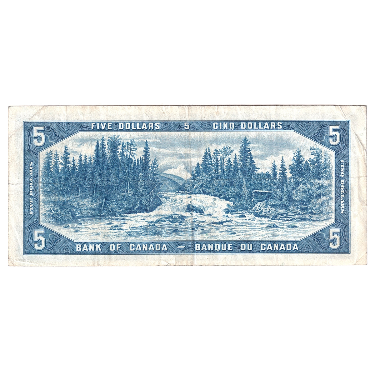 BC-31b 1954 Canada $5 Beattie-Coyne, Devil's Face, D/C, VF