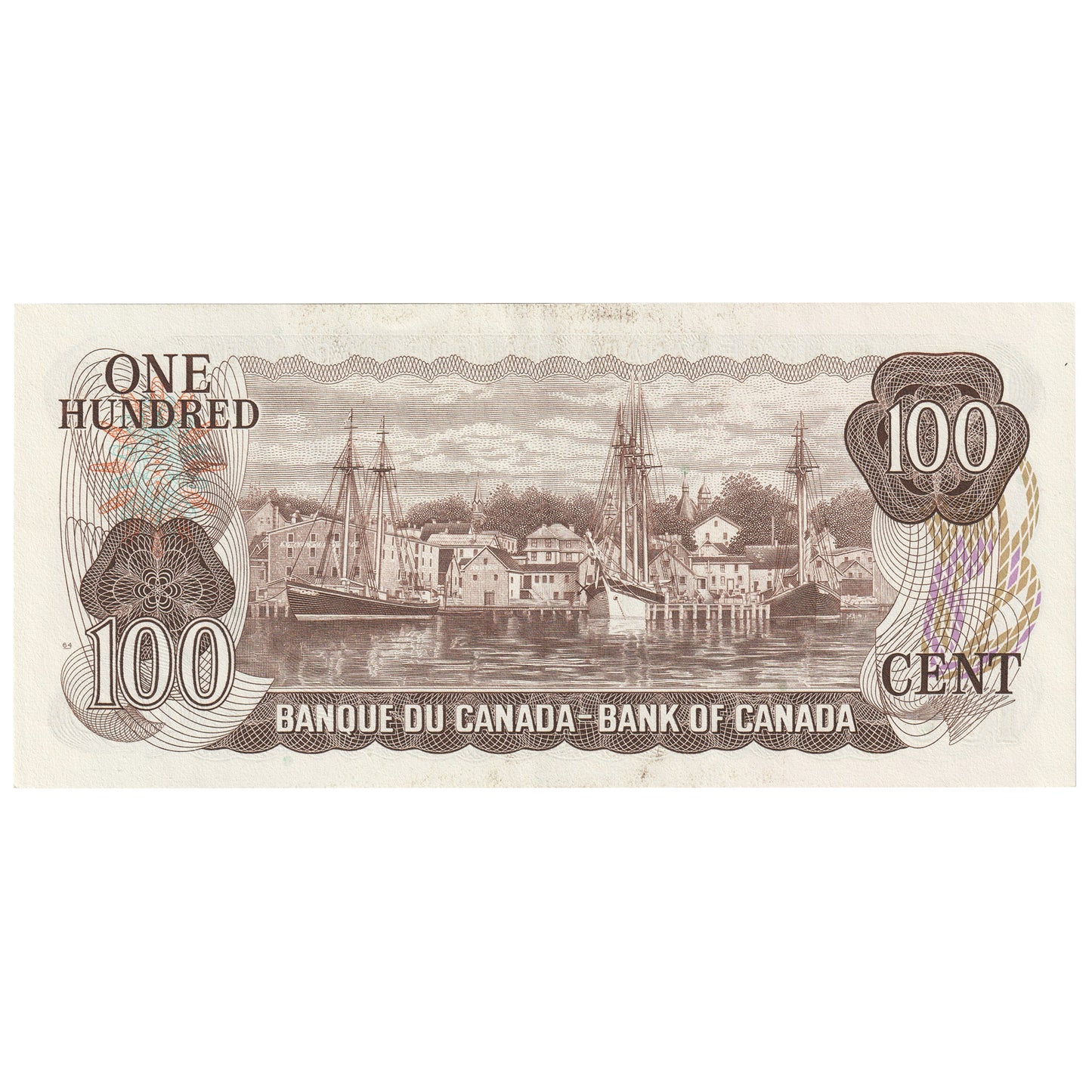 BC-52b 1975 Canada $100 Crow-Bouey, AJL, Almost Uncirculated (AU50)