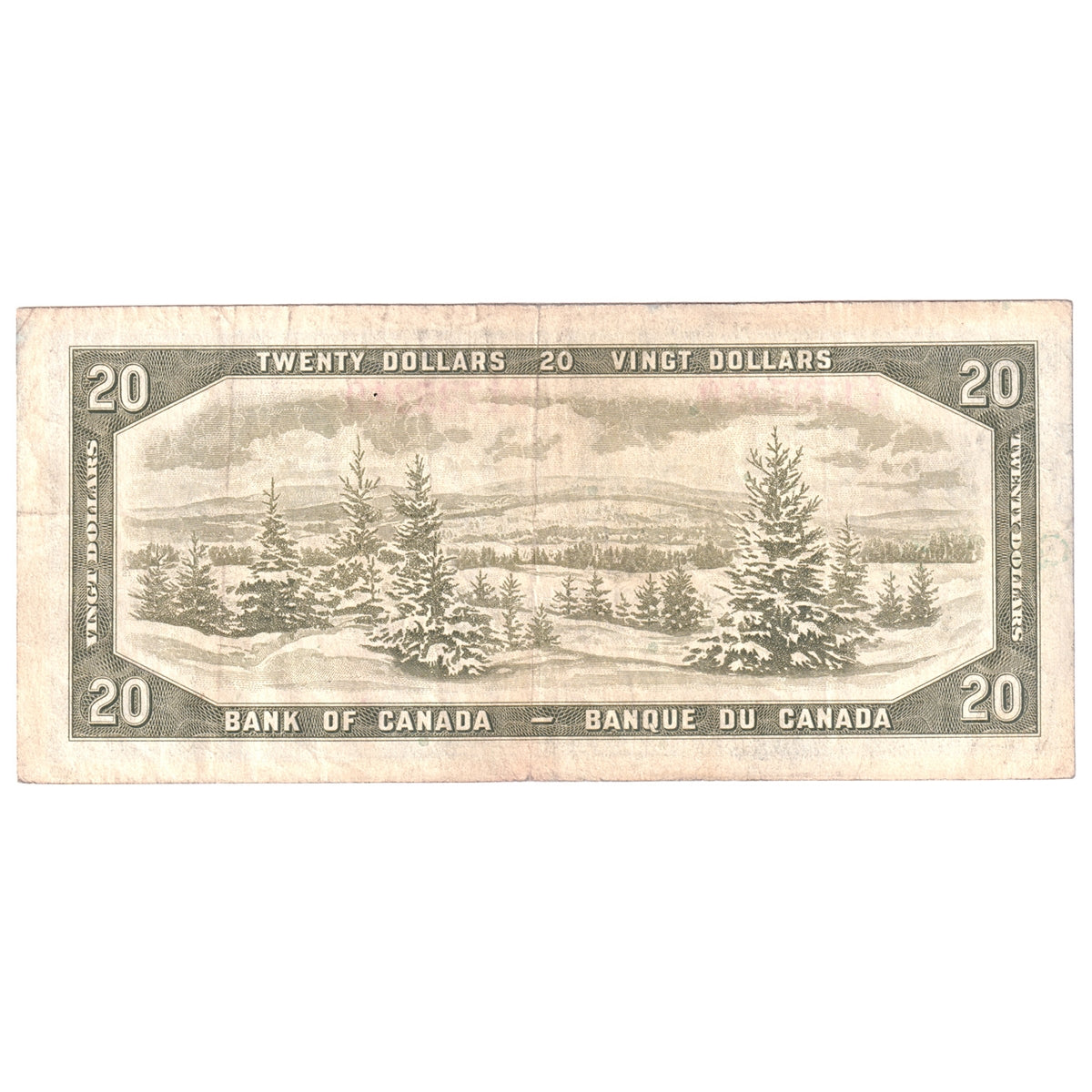 BC-41b 1954 Canada $20 Beattie-Rasminsky, X/E, F-VF