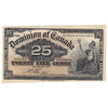 DC-15b 1900 Dominion 25 cent Shinplaster Boville, EF-AU