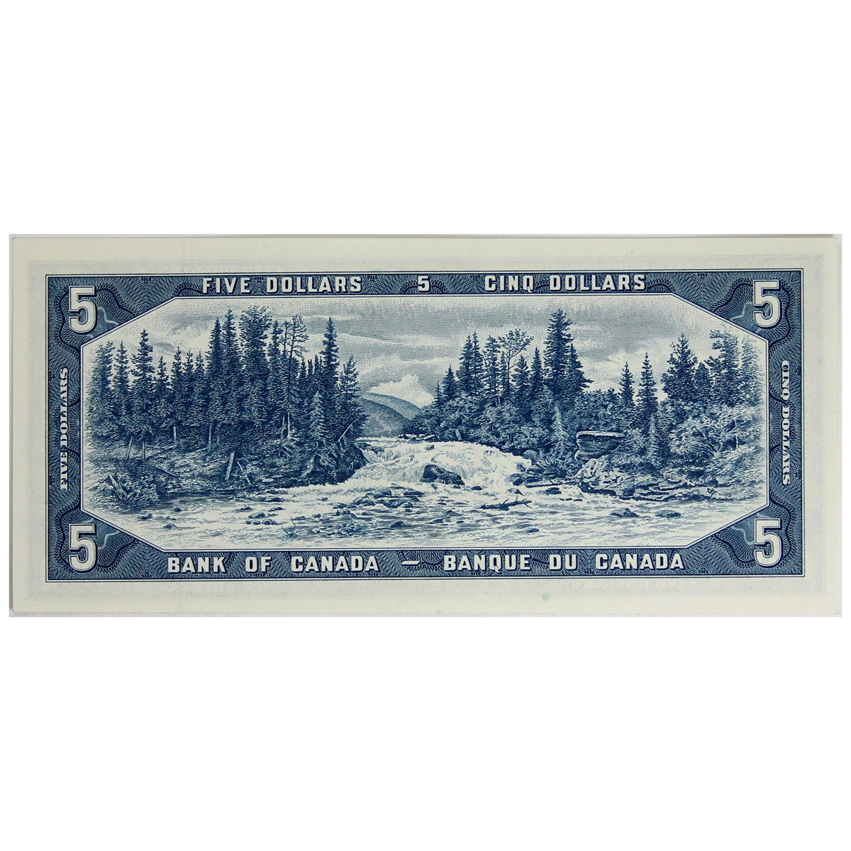 BC-39c 1954 Canada $5 Bouey-Rasminsky, V/X, Uncirculated (MS60)