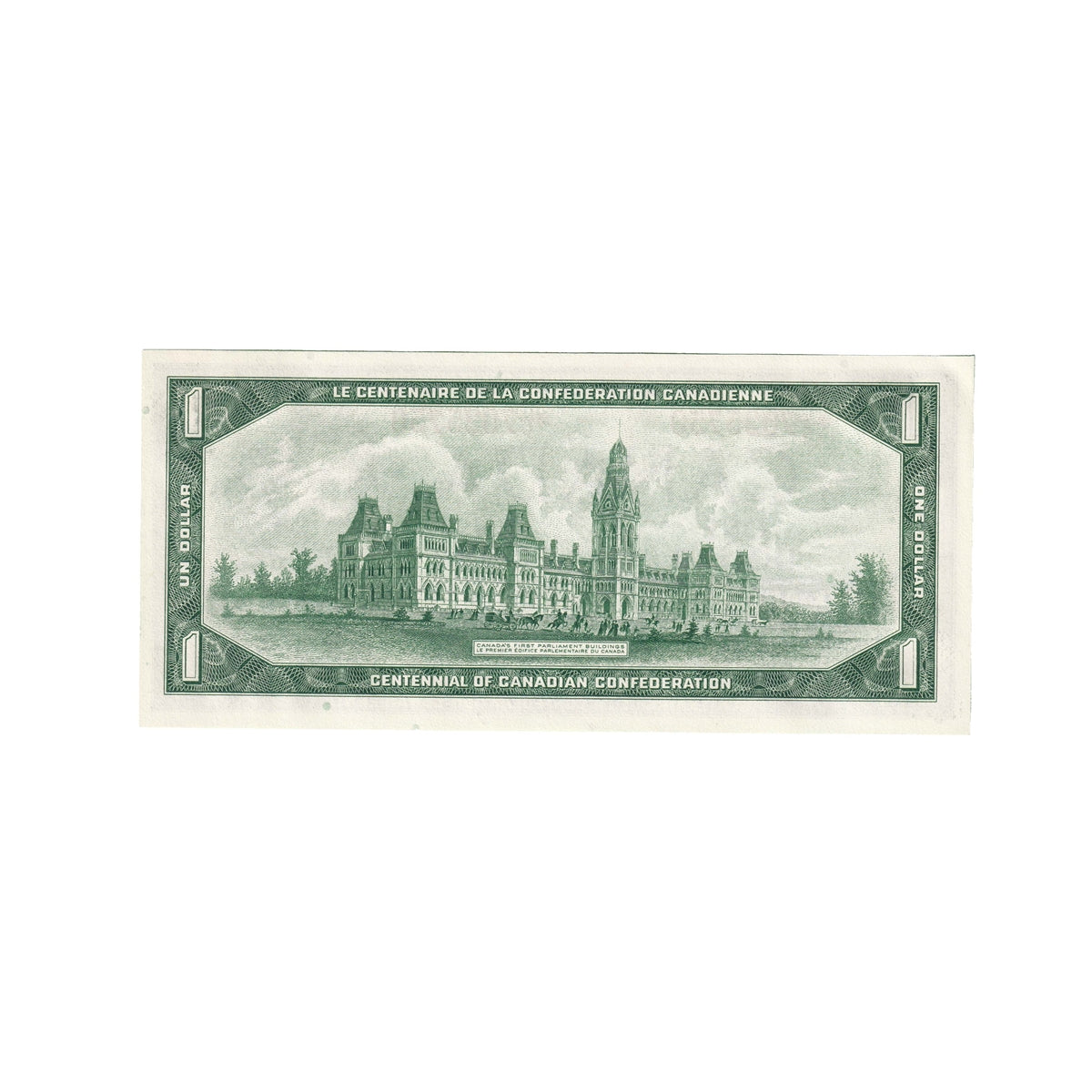 BC-45bA 1967 Canada $1 Beattie-Rasminsky, *L/O, AU-UNC (AU55)