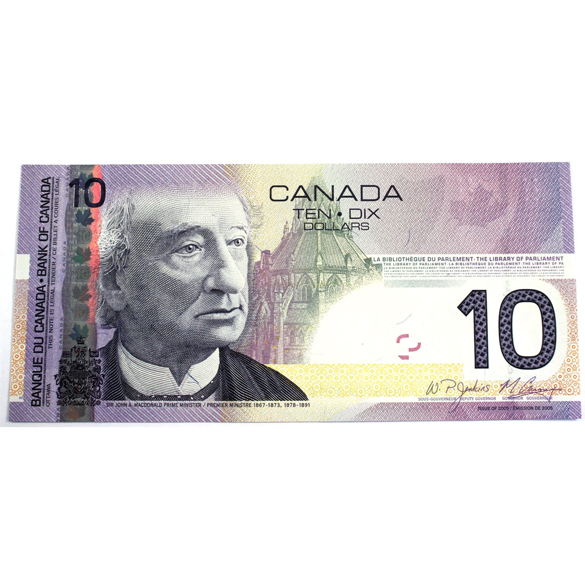 BC-68b 2008 Canada $10 Jenkins-Carney, BFD, CUNC