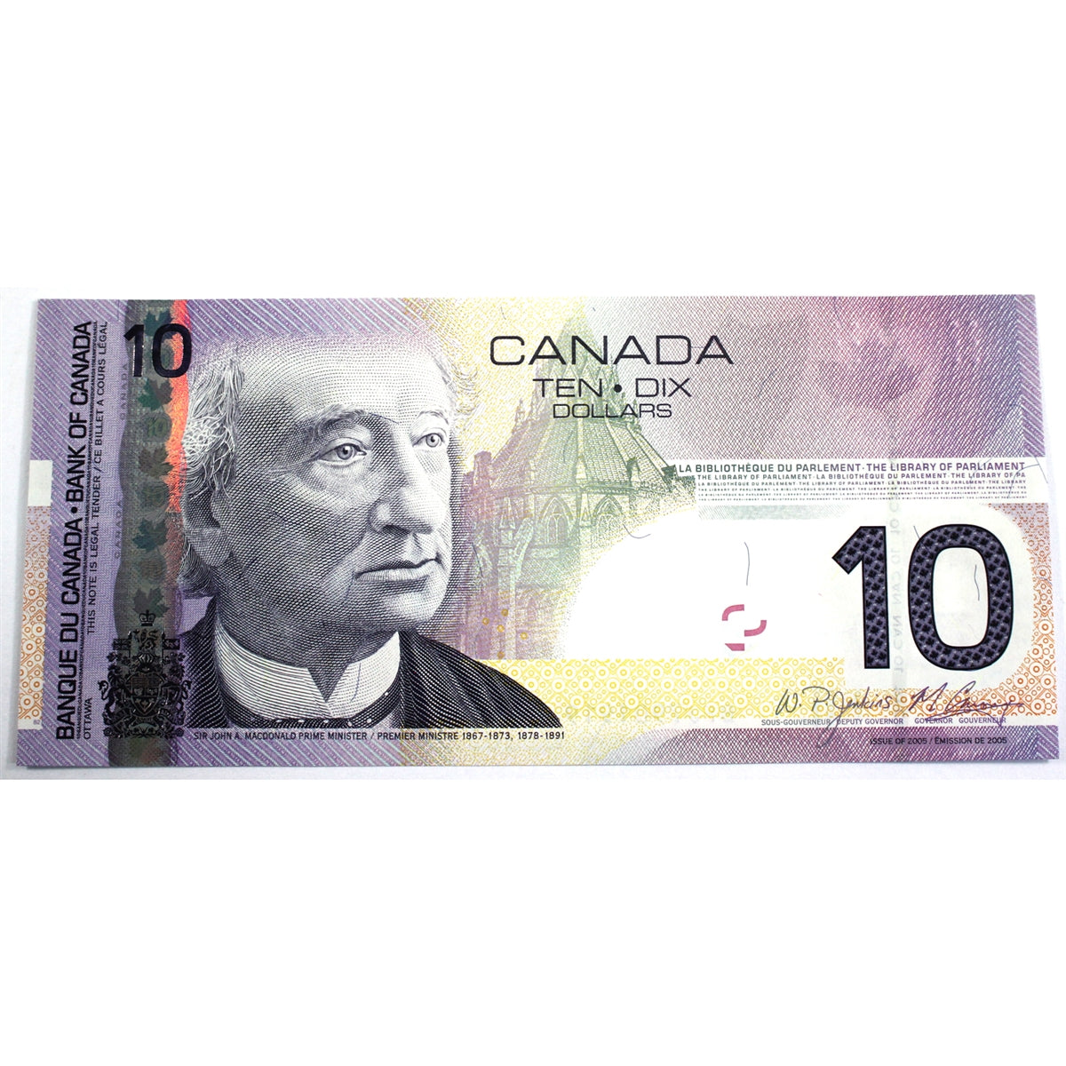BC-68b 2009 Canada $10 Jenkins-Carney, BFJ, Choice Uncirculated (CUNC63)