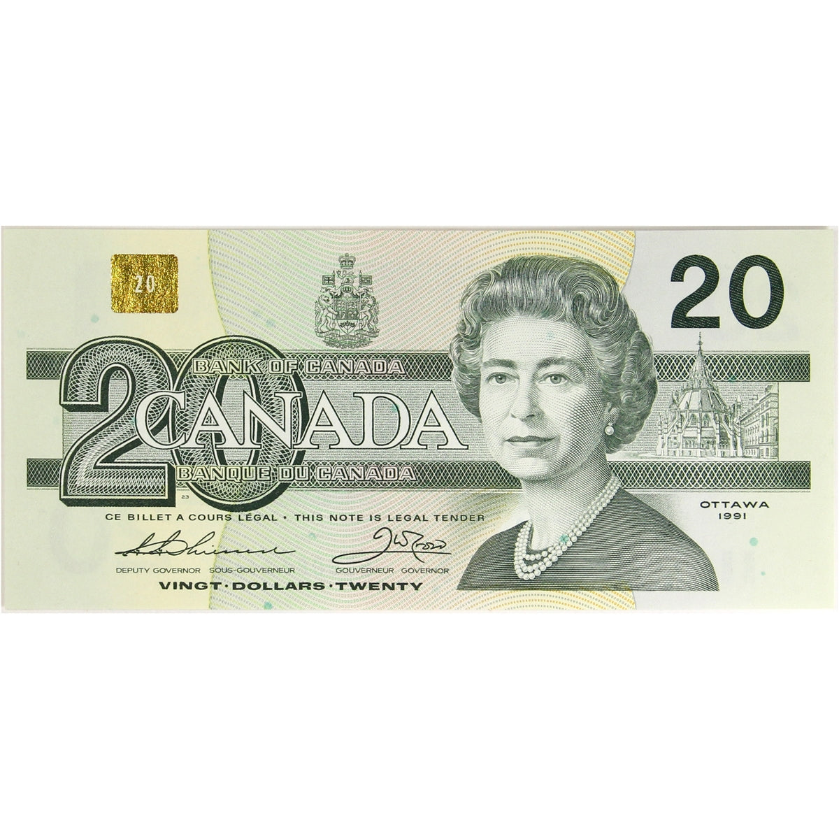 BC-58a-i 1991 Canada $20 Thiessen-Crow, EIS, UNC