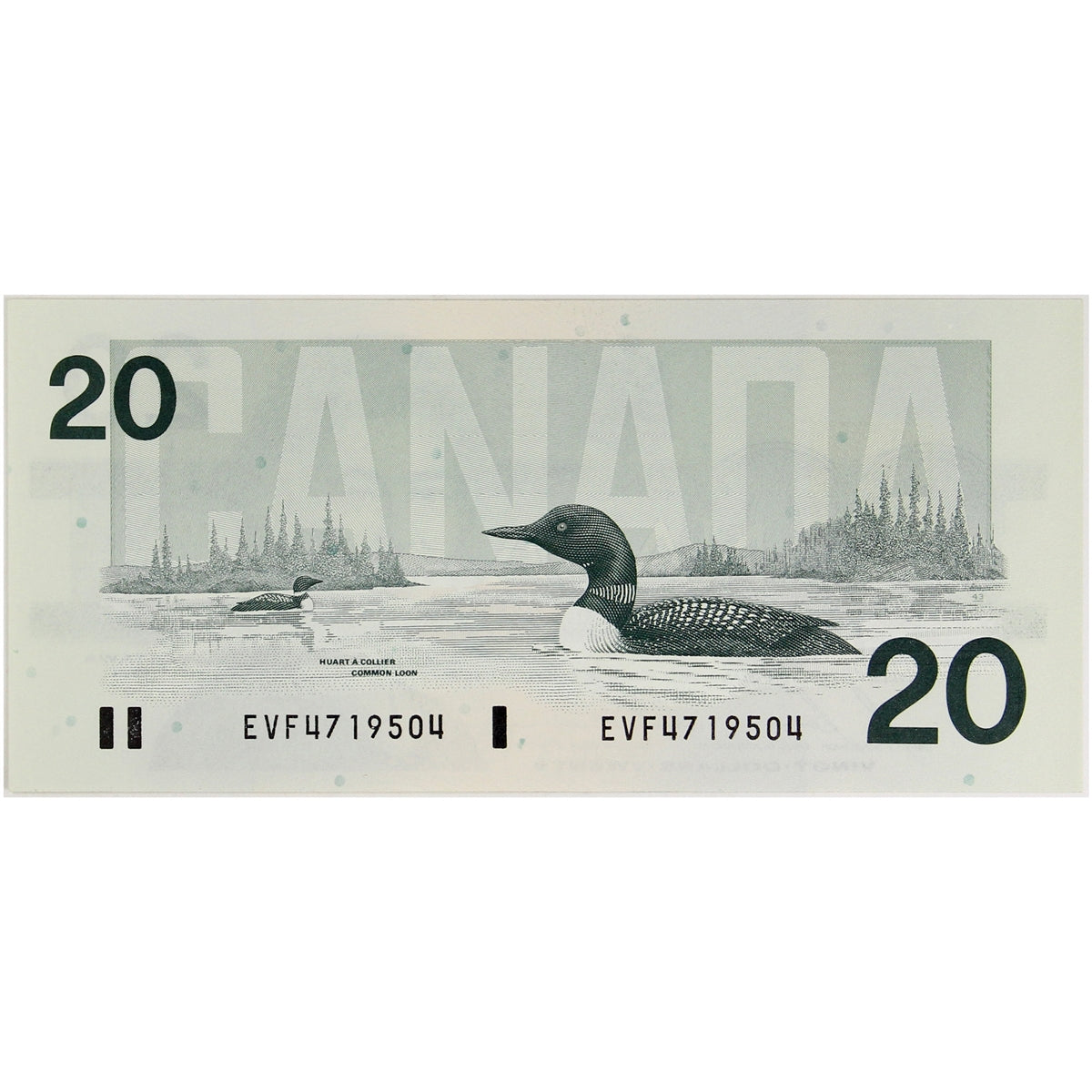 BC-58b 1991 Canada $20 Bonin-Thiessen, EVF, UNC