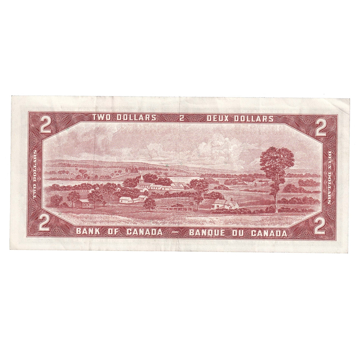BC-38b 1954 Canada $2 Beattie-Rasminsky, C/U, VF-EF (VF30)