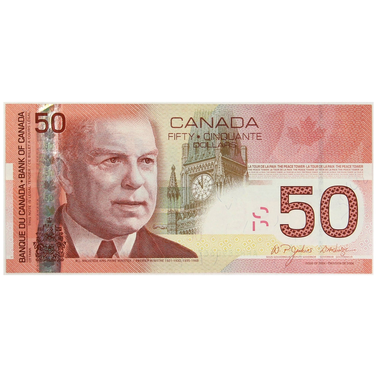BC-65a 2004 Canada $50 Jenkins-Dodge, AHH, AU-UNC (AU55)