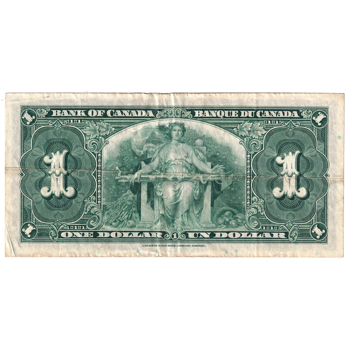 BC-21c 1937 Canada $1 Gordon-Towers, B/L, VF-EF (VF30)