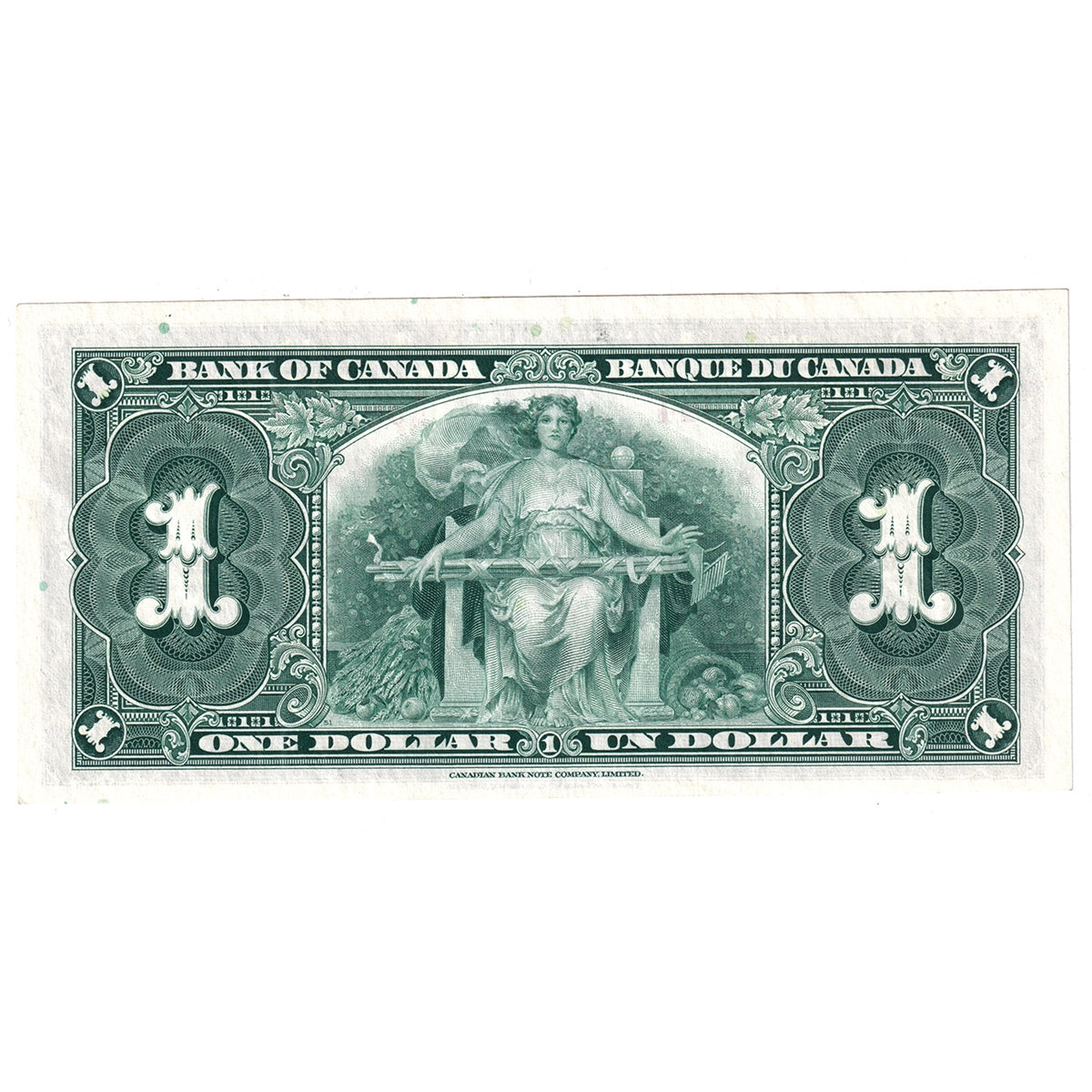 BC-21c 1937 Canada $1 Gordon-Towers, K/M, Almost Uncirculated (AU50)