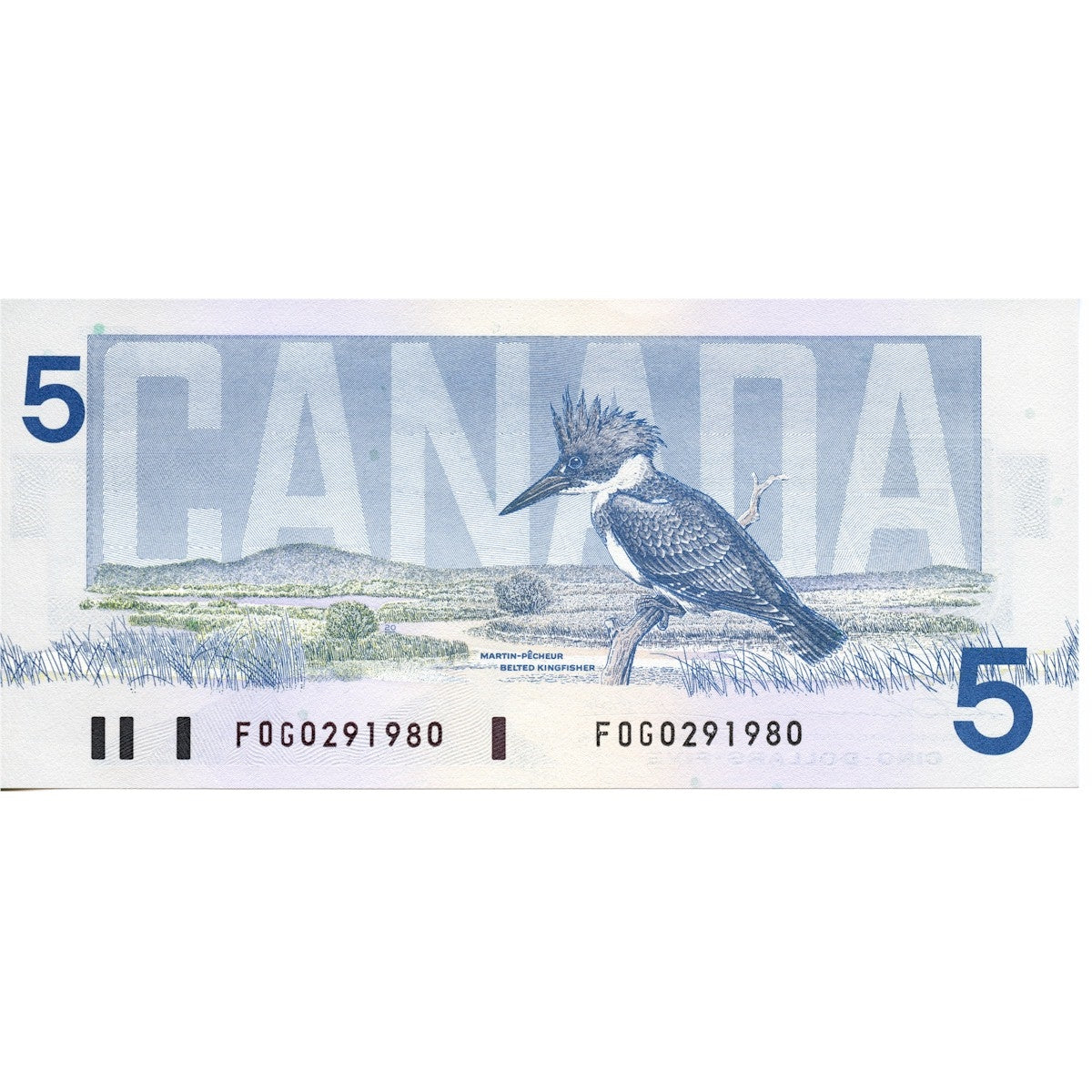 BC-56b 1986 Canada $5 Thiessen-Crow, FOG, UNC