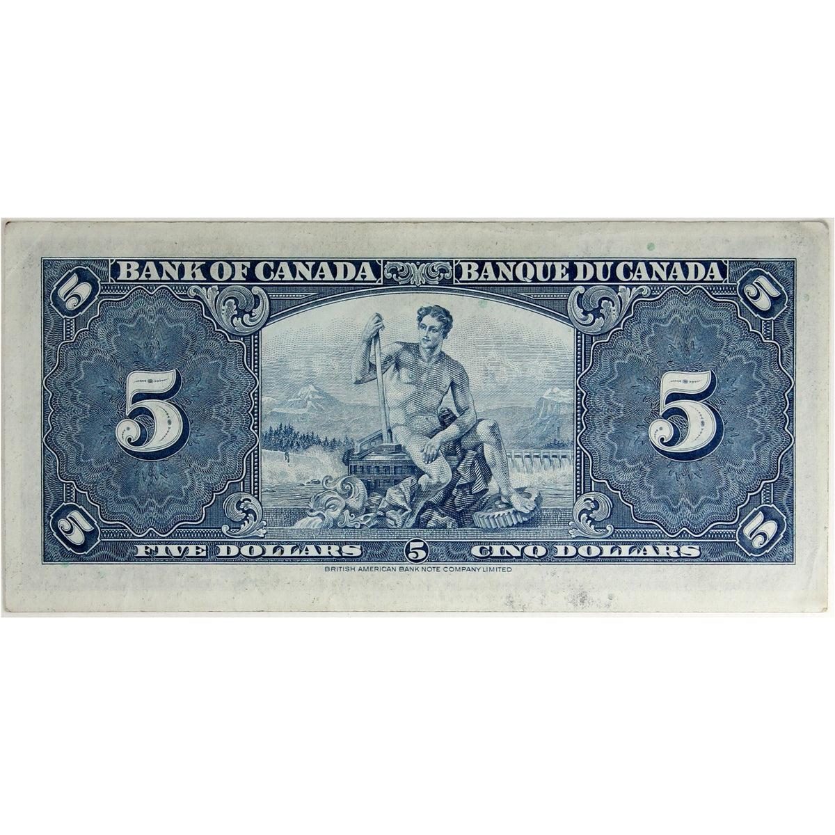 BC-23c 1937 Canada $5 Coyne-Towers, H/S, AU