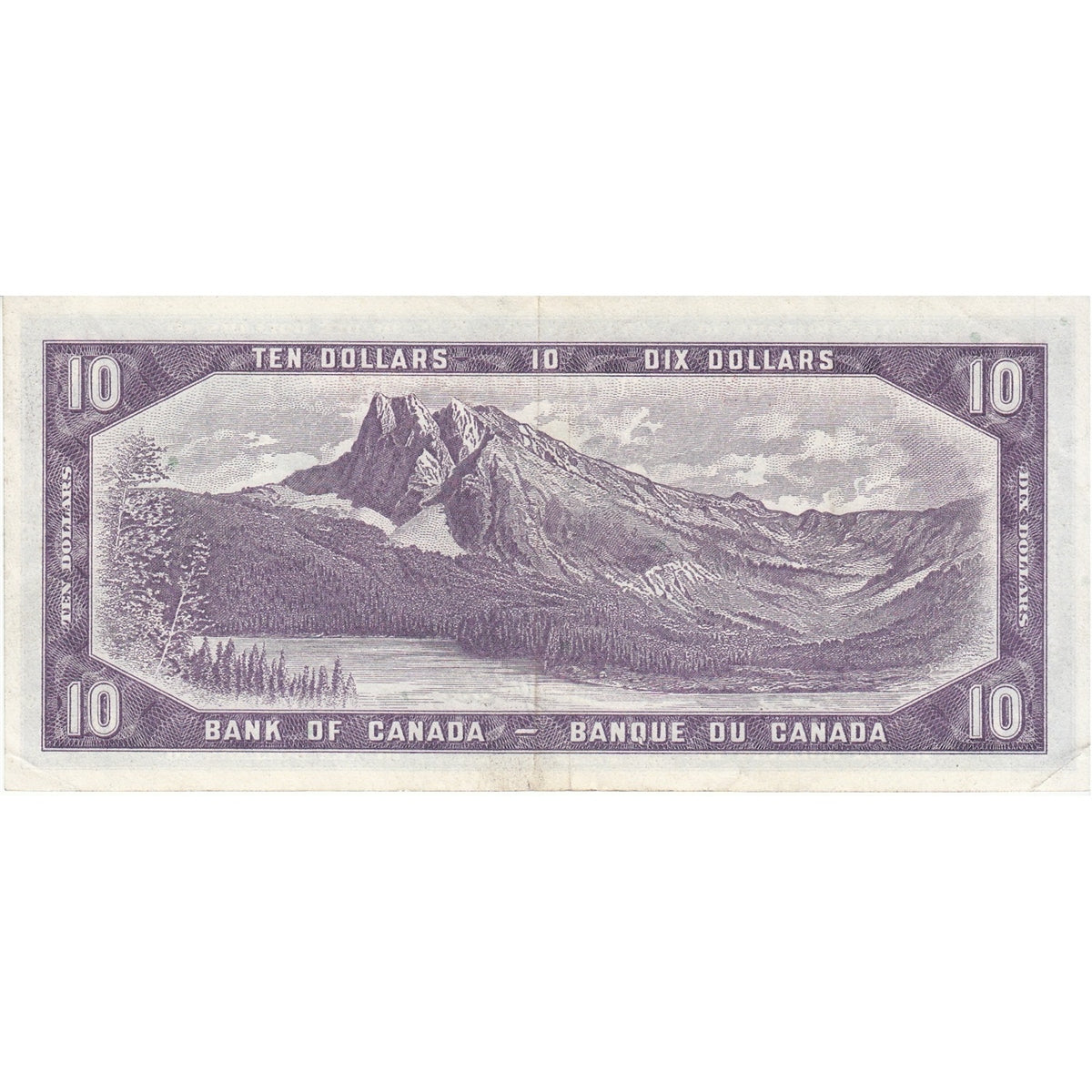 BC-40a 1954 Canada $10 Beattie-Coyne, A/T, Extra Fine (EF40)