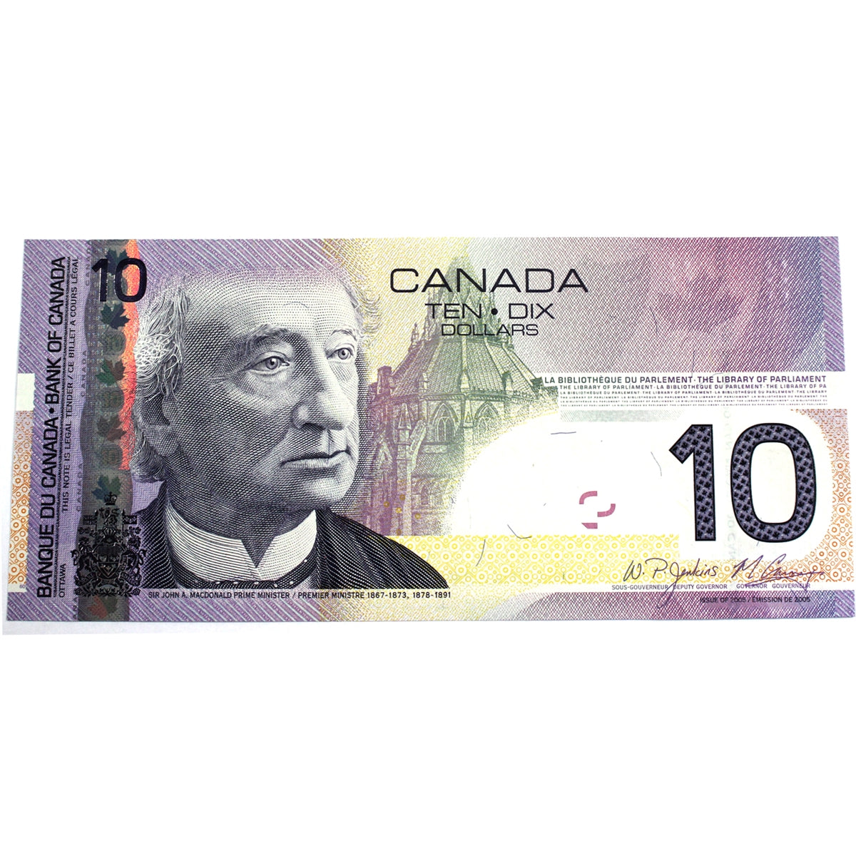 BC-68b 2008 Canada $10 Jenkins-Carney, BFE, CUNC