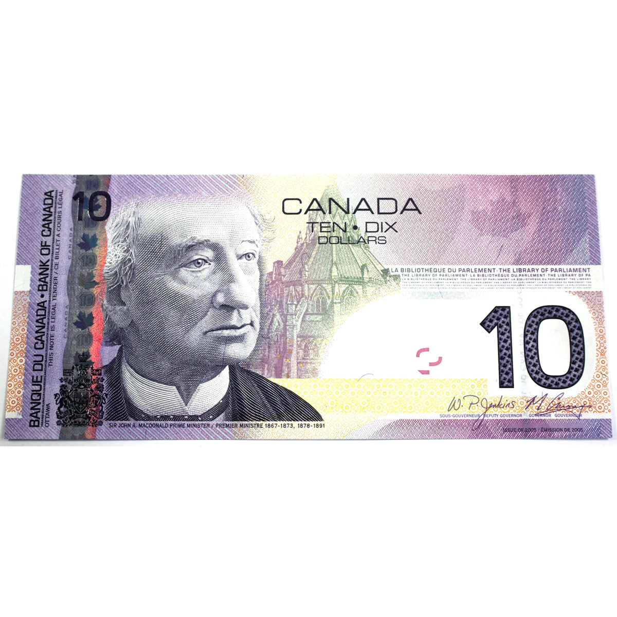 BC-68b 2008 Canada $10 Jenkins-Carney, BTY, CUNC