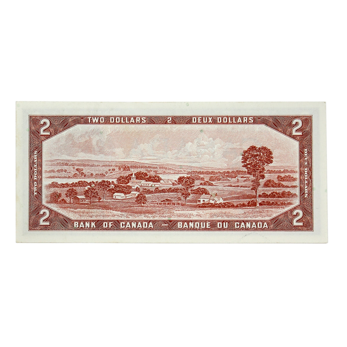 BC-38b 1954 Canada $2 Beattie-Rasminsky, Y/U, Uncirculated (MS60)