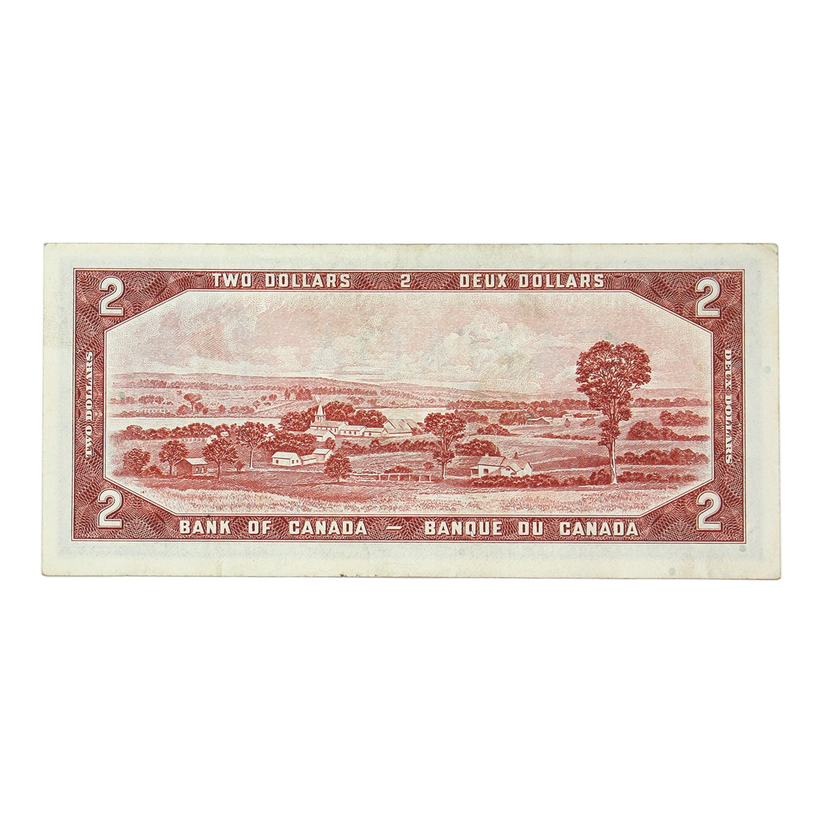 BC-38b 1954 Canada $2 Beattie-Rasminsky, Y/U, VF-EF (VF30)