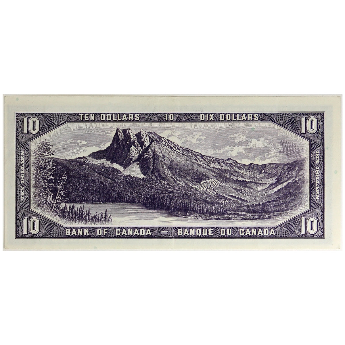 BC-32a 1954 Canada $10 Coyne-Towers, Devil's Face, C/D, VF-EF