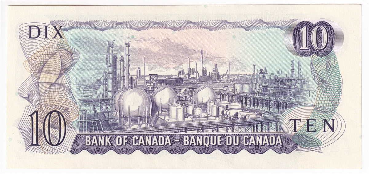 BC-49bA 1971 Canada $10 Bouey-Rasminsky, *DK, Extra Fine (EF40)