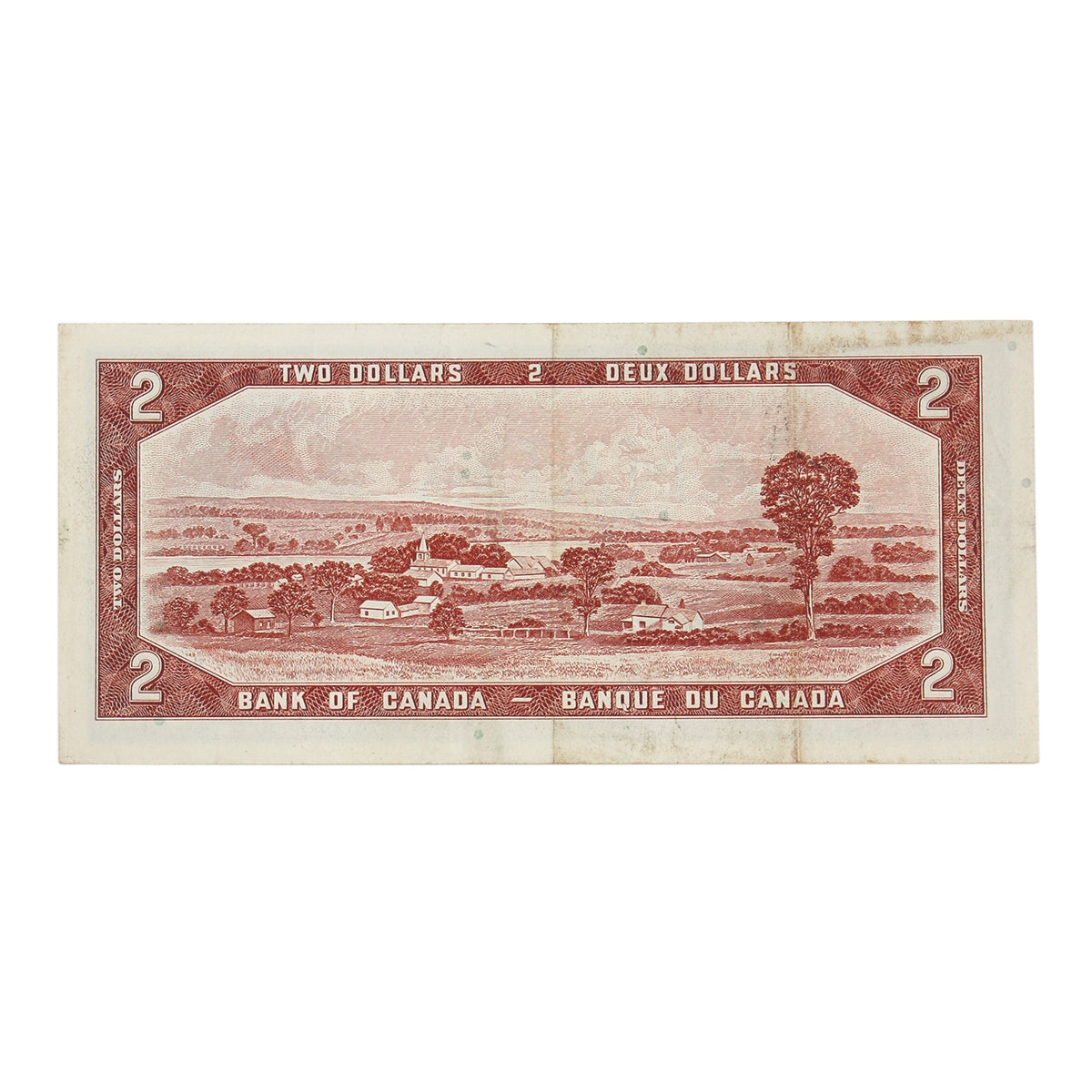 BC-38c 1954 Canada $2 Bouey-Rasminsky, A/G, VF-EF