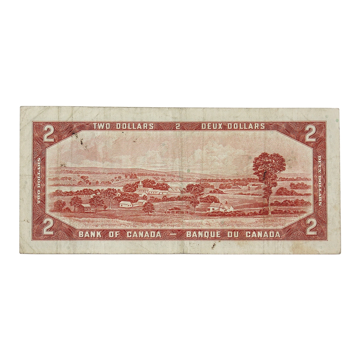 BC-38c 1954 Canada $2 Bouey-Rasminsky, A/G, CIRC