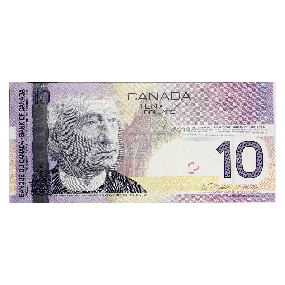 BC-68a 2005 Canada $10 Jenkins-Dodge, BTF, Choice Uncirculated (CUNC63)